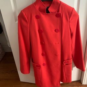Red trench coat